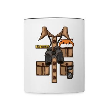 Tierpfleger Savanne Afrika - Tasse zweifarbig - Weiß/Schwarz - Vorne