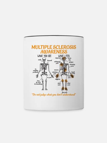 Multiple Sclerosis Awareness - Tasse zweifarbig - Weiß/Schwarz