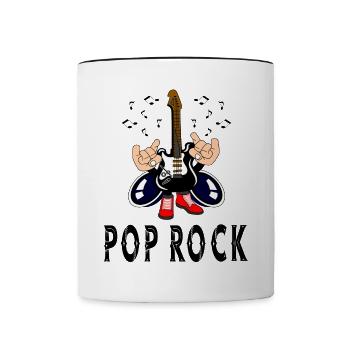 Pop rock - Contrasting Mug - white/black - Front