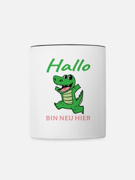 Baby Geburt Nachwuchs - Tasse zweifarbig - Weiß/Schwarz
