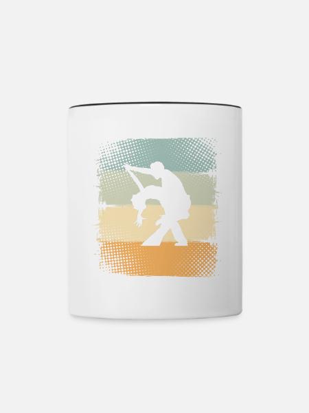 Tanzpaar - Tasse zweifarbig - Weiß/Schwarz