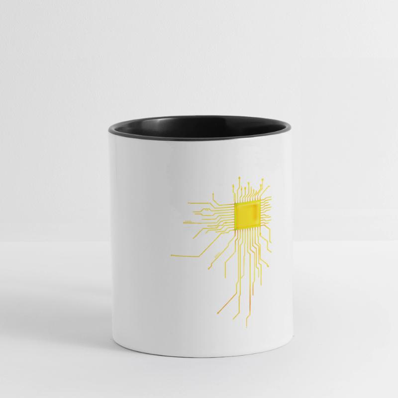 platine Core cpu Computer Nerd Programmer admin Contrasting Mug