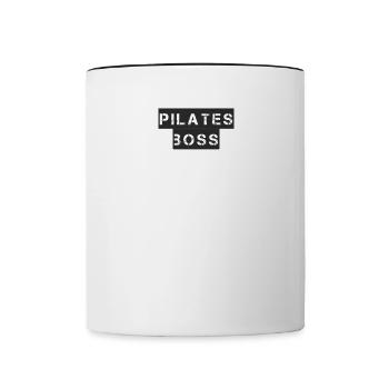 Pilates - Patron de Pilates - Mug contrasté - blanc/noir - Devant