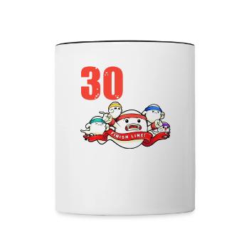 30 Years Ago I Was The Fastest Sperm To - Contrasting Mug - white/black - Front