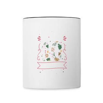 This Girl Is Now Two Digits 10 Years Old - Contrasting Mug - white/black - Front