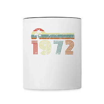 40 ans 1982 Vintage Édition Limitée - Mug contrasté - blanc/noir - Devant