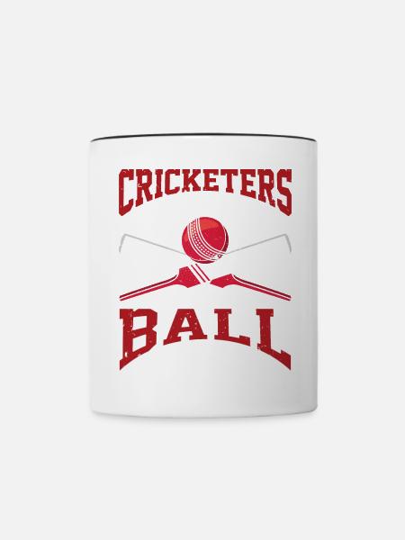 Cricketer Lifestyle Sport Cricketing Game Geschen - Contrasting Mug - white/black