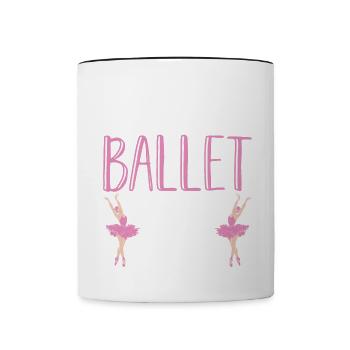 Ballerina Klassisches Ballett Lifestyle Tanz Gesch - Tasse zweifarbig - Weiß/Schwarz - Vorne