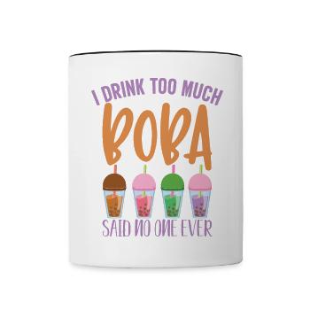 Bubble Tea Milktea Lovers Boba Lifestyle Gift - Contrasting Mug - white/black - Front