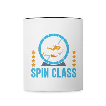 Pris par hamsters Mon jolie idée cadeau de hamster - Mug contrasté - blanc/noir - Devant