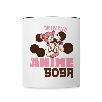 Geek Lovers Life Powered By Tea Bubble Lifestyle - Tasse zweifarbig - Weiß/Schwarz - Vorne