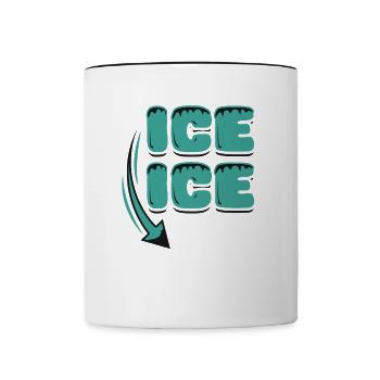 Pregnancy Announcement - Contrasting Mug - white/black - Front