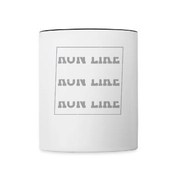 Run Like Zombies Are Chasing You - Contrasting Mug - white/black - Front