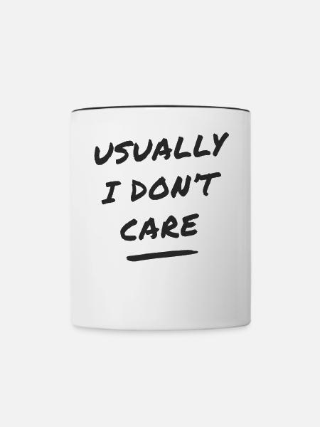 mir egal - Tasse zweifarbig - Weiß/Schwarz