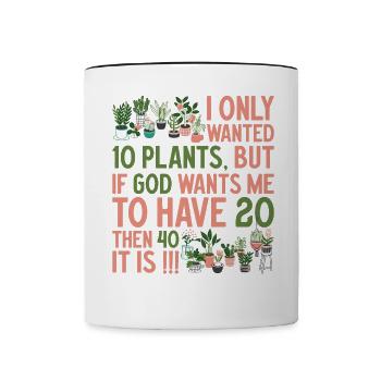 Vintage J’adore mon jardin planter Gartenar - Mug contrasté - blanc/noir - Devant