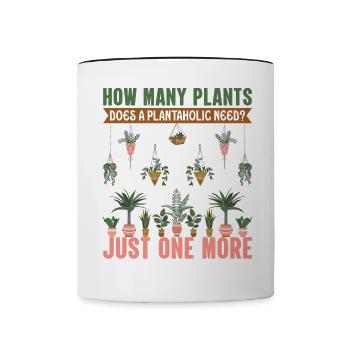 Jardinage J’adore mes plantes Jardinage - Mug contrasté - blanc/noir - Devant