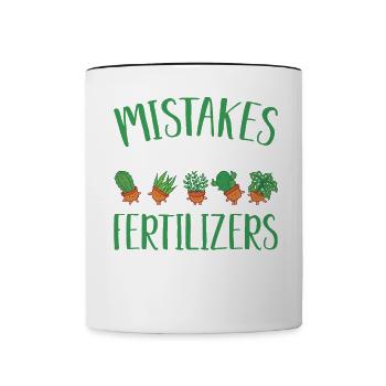 Pot Head Planter Plant Lovers Jardinage Le - Mug contrasté - blanc/noir - Devant