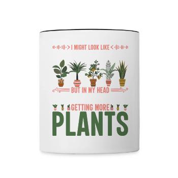 Récolte Fleurs Succulentes Détendez-vous et détendez-vous Ge - Mug contrasté - blanc/noir - Devant