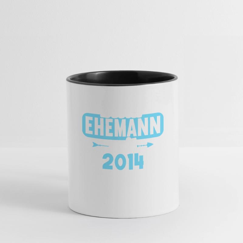 Beste Ehefrau Bester Ehemann seit 2014 Tasse zweifarbig