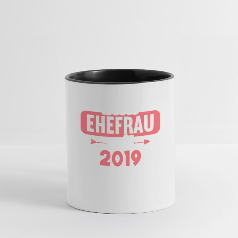 Beste Ehefrau Bester Ehemann seit 2019 Tasse zweifarbig