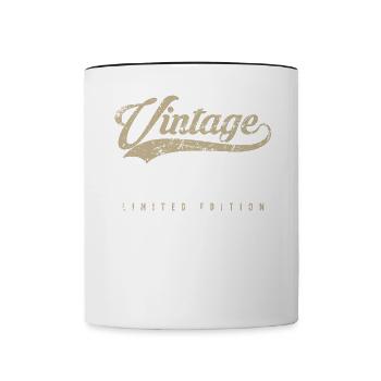 Vintage 1942 80th birthday 80 years - Contrasting Mug - white/black - Front