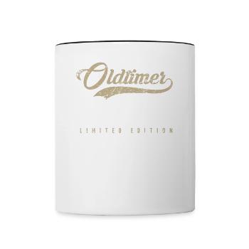 Oldtimer 1942 80th birthday 80 years - Contrasting Mug - white/black - Front