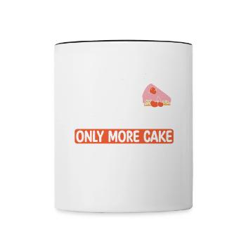 Rien de mieux que | gâteau Cuire des | de t-shirt - Mug contrasté - blanc/noir - Devant