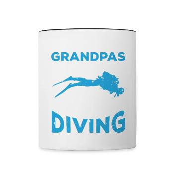 Snorkeling Lifestyle Diving Divers Deep Subw - Contrasting Mug - white/black - Front