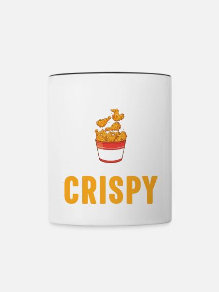 Fleischliebhaber Lebensmittel Lebensstil Brathähnc - Tasse zweifarbig - Weiß/Schwarz
