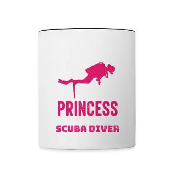 Plongée profonde sous-marine Lifetsyle Idée cadeaux - Mug contrasté - blanc/noir - Devant