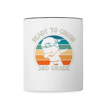 Lehrer Der Dritten Klasse Für Den Schulanfang - Tasse zweifarbig - Weiß/Schwarz - Vorne