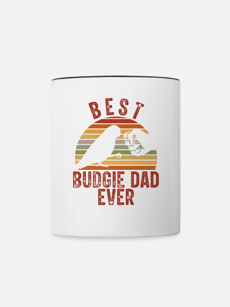 Bester Wellensittich-vater Aller Zeiten - Tasse zweifarbig - Weiß/Schwarz