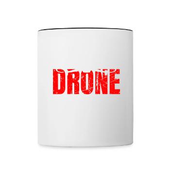 Drone Drone Pilot Drone Operator Quadcopter - Contrasting Mug - white/black - Front
