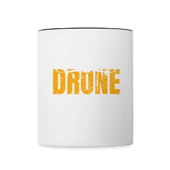 Drone Drone Pilote Drone Opérateur Quadcopter - Mug contrasté - blanc/noir - Devant