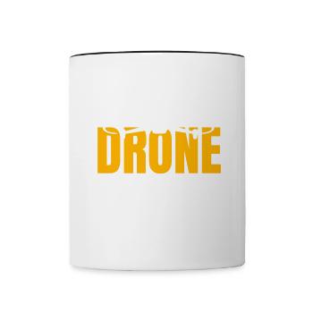 Drone Drone Pilot Drone Operator Quadcopter - Contrasting Mug - white/black - Front