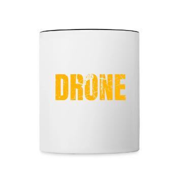 Drone Drone Pilot Drone Operator Quadcopter - Contrasting Mug - white/black - Front