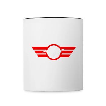 Drone Drone Pilot Drone Operator Quadcopter - Contrasting Mug - white/black - Front