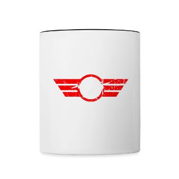 Drone Drone Pilot Drone Operator Quadcopter - Contrasting Mug - white/black - Front