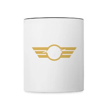 Drone Drone Pilot Drone Operator Quadcopter - Contrasting Mug - white/black - Front