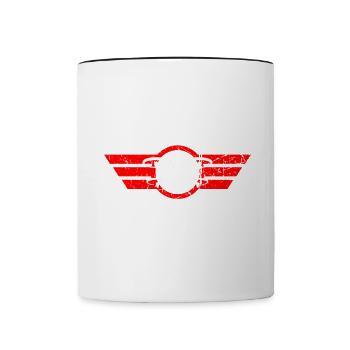 Drone Drone Pilot Drone Operator Quadcopter - Contrasting Mug - white/black - Front