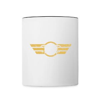 Drone Drone Pilot Drone Operator Quadcopter - Contrasting Mug - white/black - Front