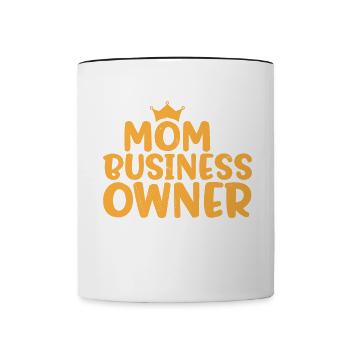 Billionaire in the Making Business Lifestyle Geschen - Contrasting Mug - white/black - Front