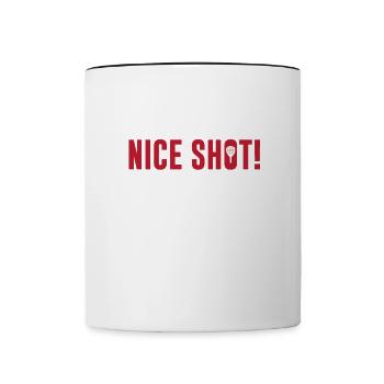 I hasse Padel Guter Schlag Ich Liebe Padel für - Tasse zweifarbig - Weiß/Schwarz - Vorne