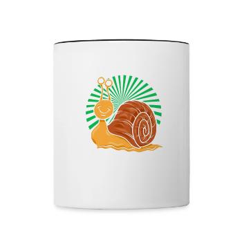 Das ist Frieda Wir machen gemeinsam Sport Joggen - Tasse zweifarbig - Weiß/Schwarz - Vorne