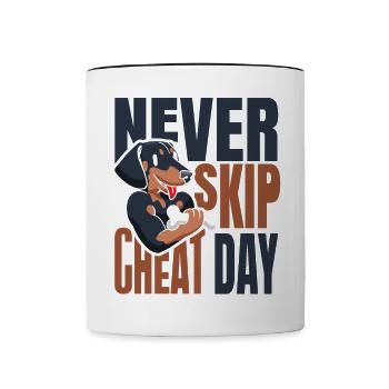 Haustierbesitzer Lifestyle Geschenke für Hundelieb - Tasse zweifarbig - Weiß/Schwarz - Vorne