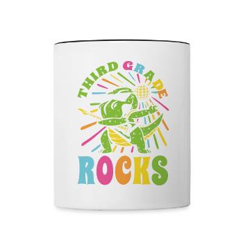 Third Grader Awesome Back to School Lifestyle Gesc - Contrasting Mug - white/black - Front