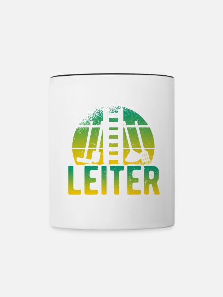 Rechenzentrumsleiter Rechen & Leiter Garten - Tasse zweifarbig - Weiß/Schwarz