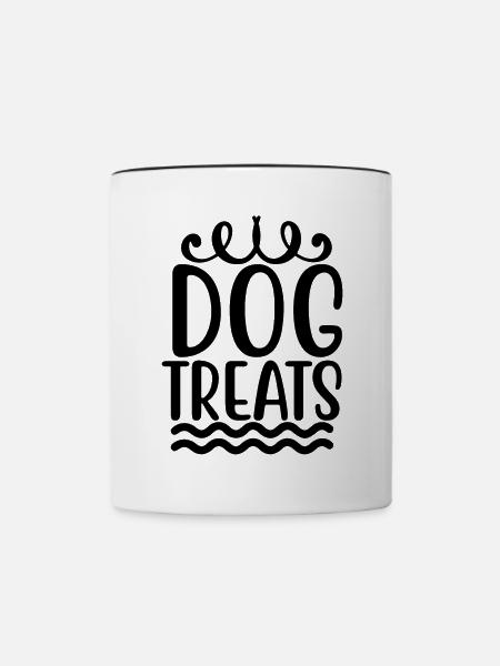 Dog Treats - Tasse zweifarbig - Weiß/Schwarz