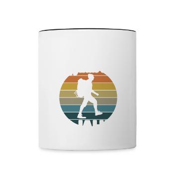 Diese Wander Legende ist 50 Jahre 50 Geburtstag - Tasse zweifarbig - Weiß/Schwarz - Vorne
