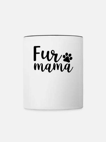 Fell-Mama - Tasse zweifarbig - Weiß/Schwarz